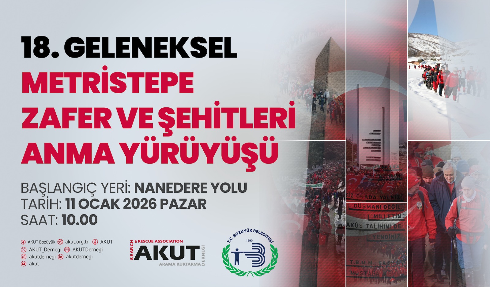 18. GELENEKSEL METRİSTEPE ZAFER VE ŞEHİTLERİ ANMA YÜRÜYÜŞÜ