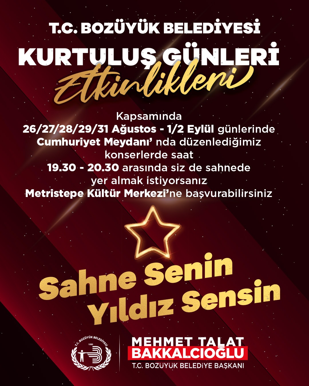 SAHNE SENİN, YILDIZ SENSİN